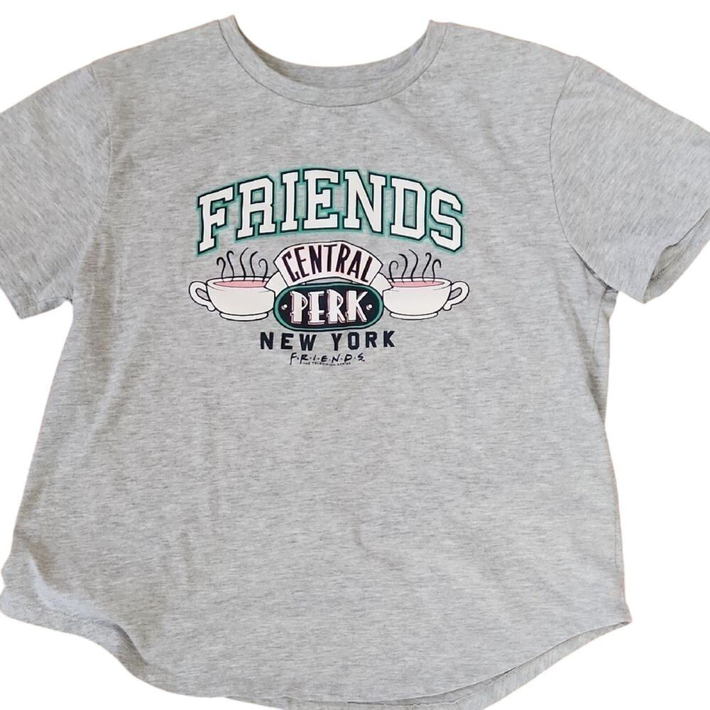 Gray Short Sleeve Friends Graphic Tee Womens XL